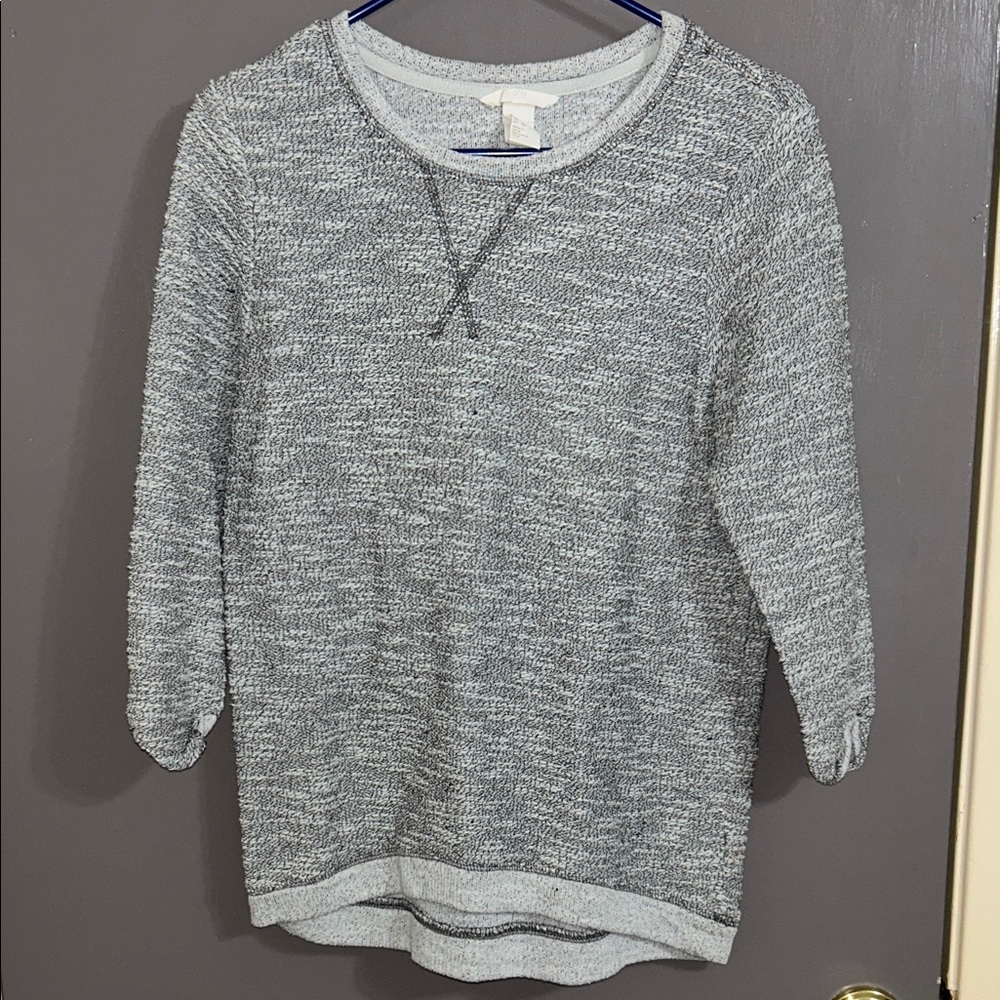 H&M Heathered Gray Women's Crew Neck Sweater